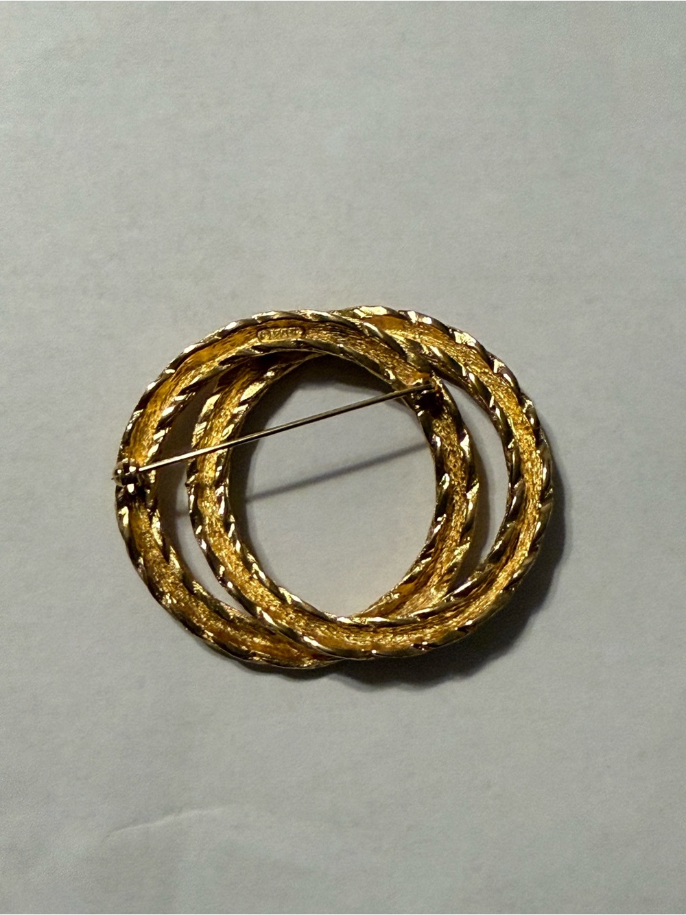 Vintage Christian Dior Gold Rope Brooch | Quiet Luxury | Minimalist | Old Money - Picture 5 of 9